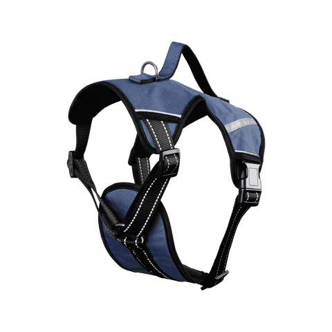 Happy Tails Explorer Dog Harness Large, Adjustable 69-81cm, Reflective Padded