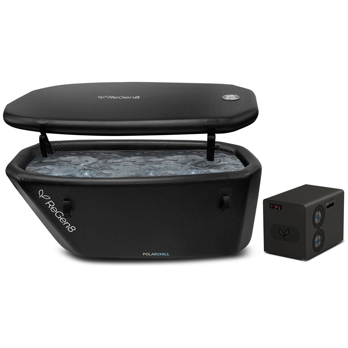 ReGen8 PolarChill Cold Plunge Ice Bath - 470L Slipper-Tub Design with T2 Chiller Unit - RGCP-POLARCHILLT2