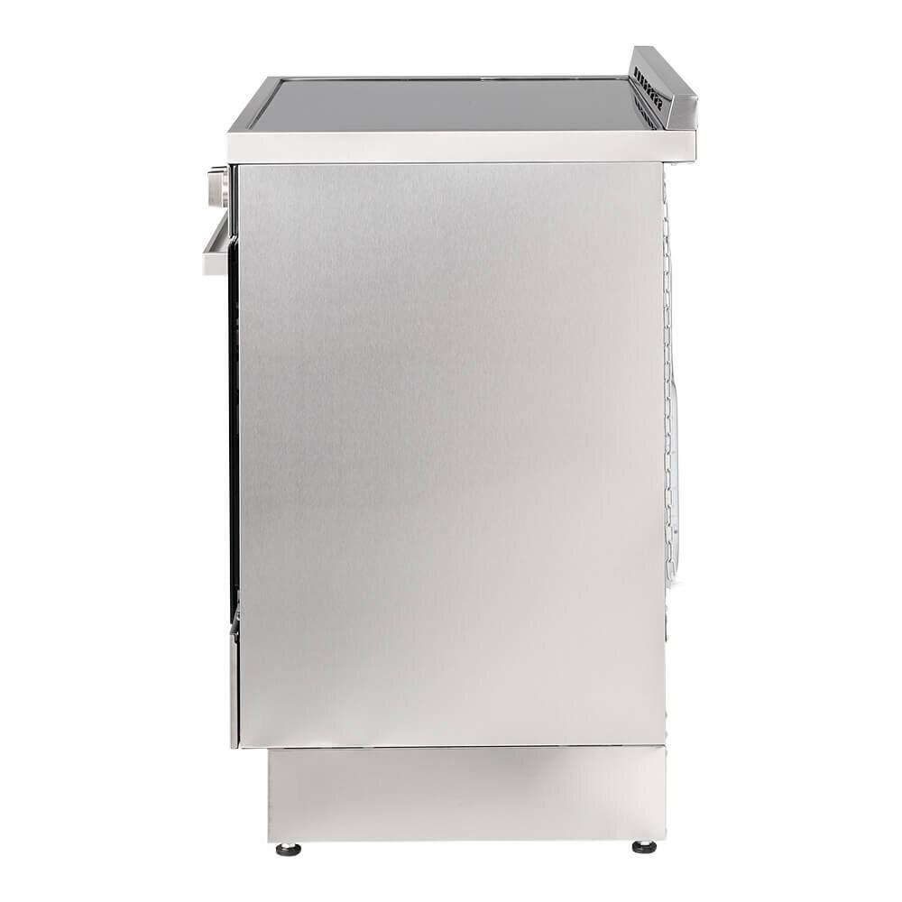 Whirlpool 90cm Ceramic Freestanding Oven - Inox, 133L, AirFry Function, Five Cooking Zones - WS91V9KPX