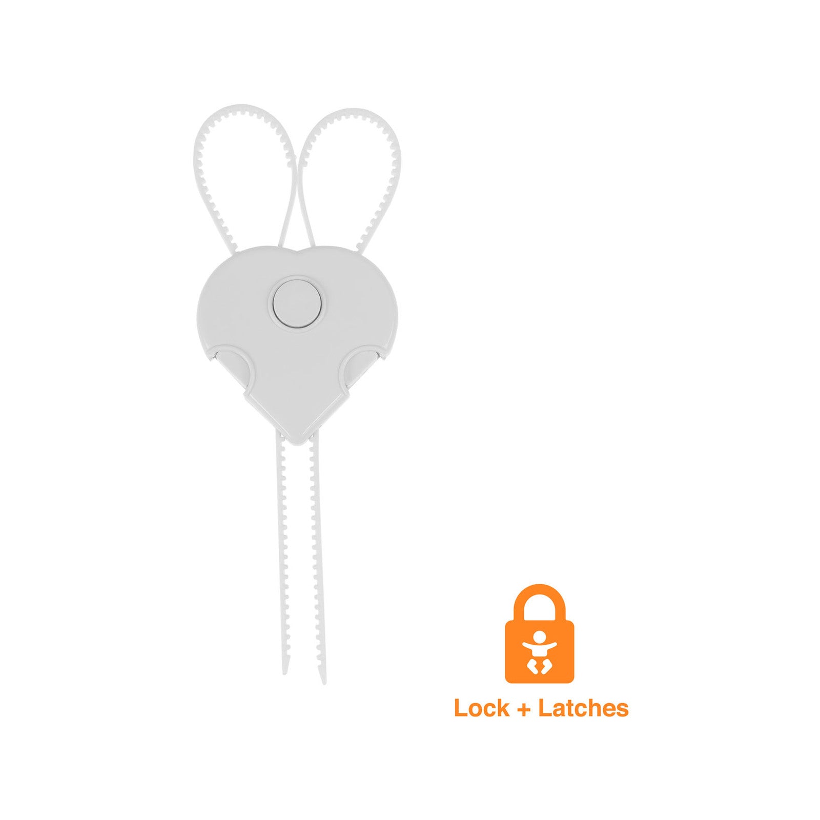 Perma Child Safety Adjustable Cabinet Locks - 3 Pack, White