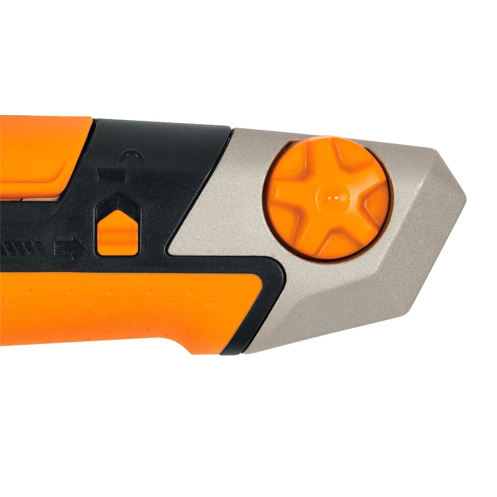 Fiskars 18mm Pro CarbonMax Snap Off Knife Retractable Lockable Blade
