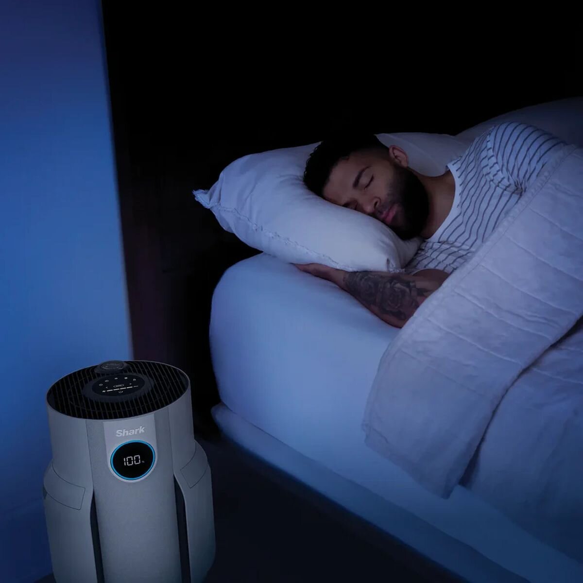 Shark NeverChange5 Air Purifier - 5-Year Filter, Up to 60 Square Metres, Four Fan Speeds, White - HP150