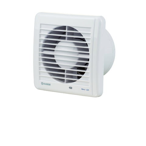 Blauberg AERO 125mm White Wall & Ceiling Exhaust Fan 16W Ball Bearing BLABAERO125