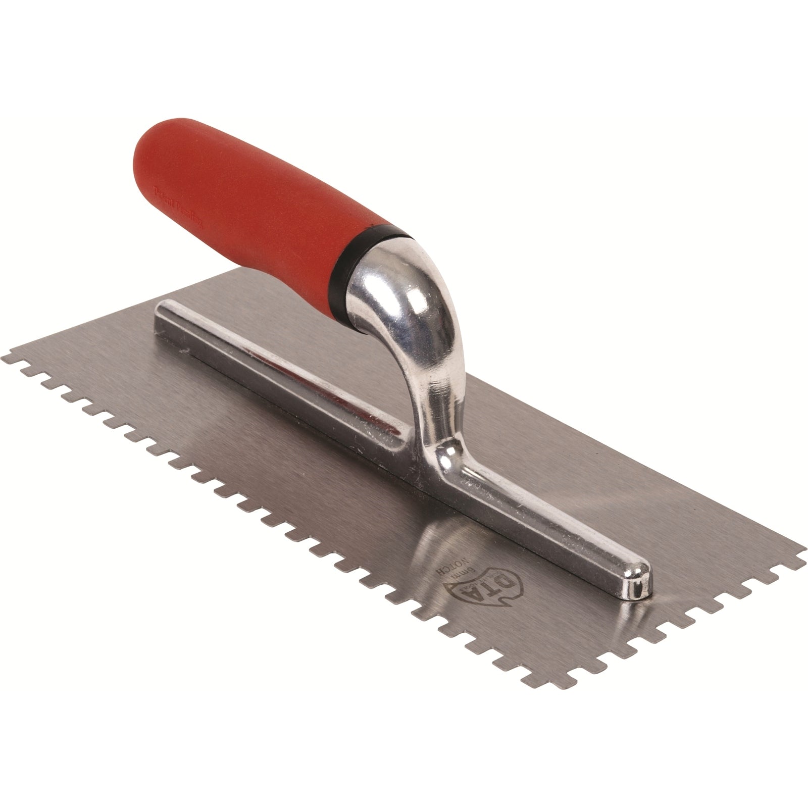 DTA 6mm Bright Steel Notch Trowel - Adhesive Spreading Tile Tool