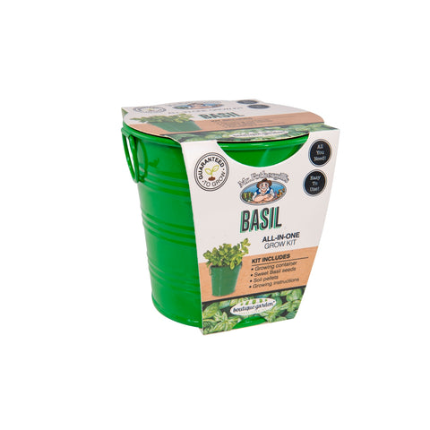 Mr Fothergill's Boutique Gardens Basil Grow Kit with Seeds & Soil Pellets