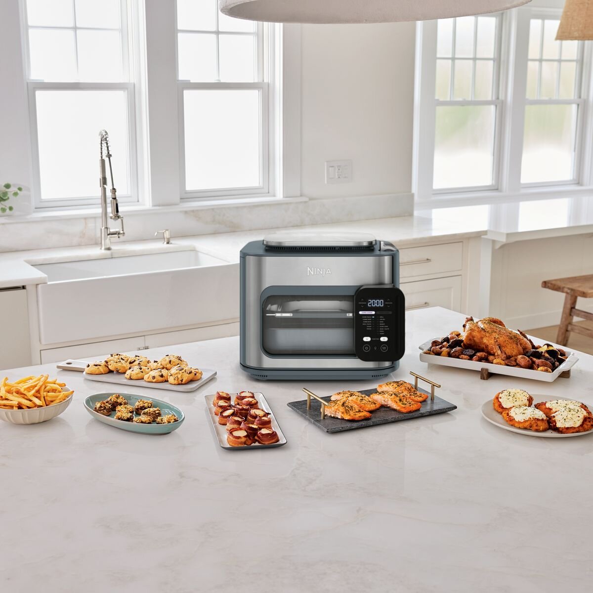 Ninja Combi 14 in 1 multicooker - Sea Salt Grey, HyperSteam and Air Fry - SFP701