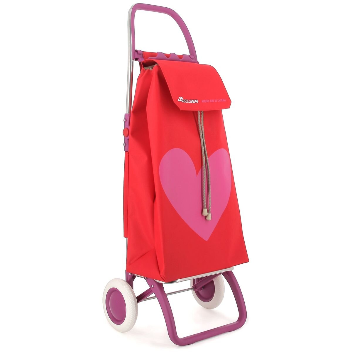 Rolser Serrella LN Agatha Ruiz de la Prada 2/4 wheel foldable trolley - 43L - Heart Red - R-SER007-3126