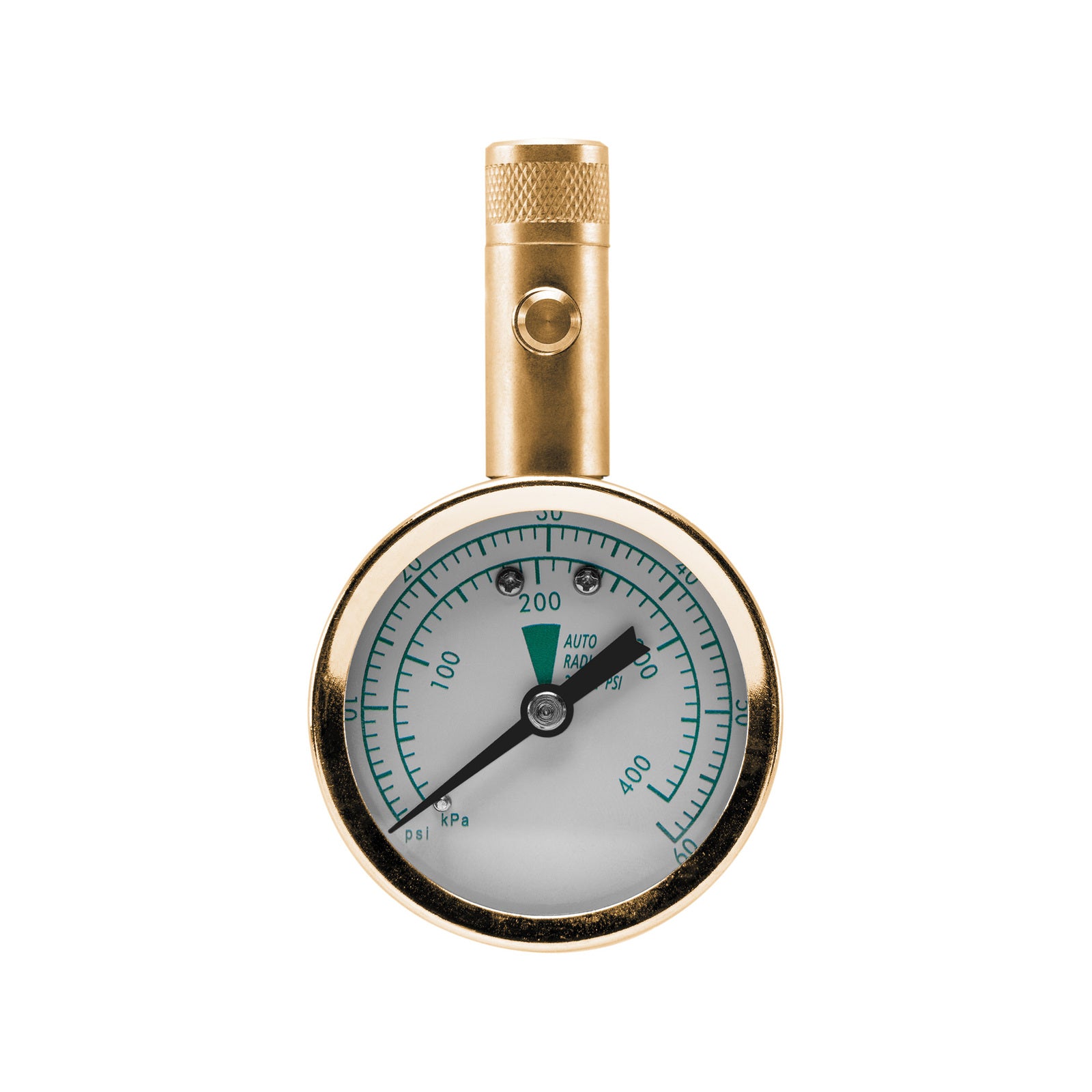Ozito Tyre Pressure Gauge 5-60 PSI, Metal Body with Reading Hold TPG-060H