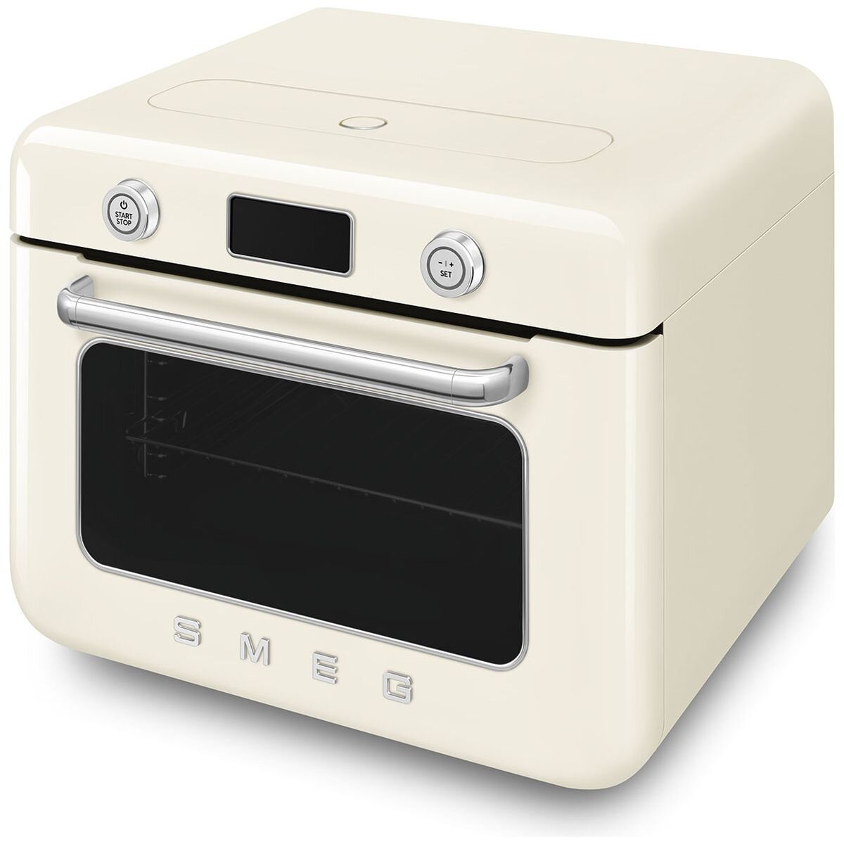 Smeg Retro Style Benchtop Combi-Steam Oven 30L - Adjustable Humidity, Cream Finish - COF01CRAU