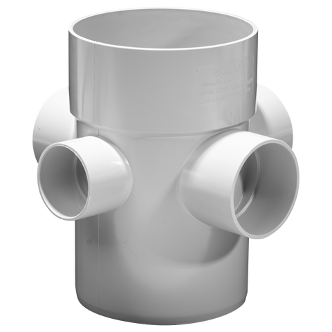 Holman 100 x 50 x 50 x 50 x 40mm 88 Degree Male and Female UPVC Riser Junction