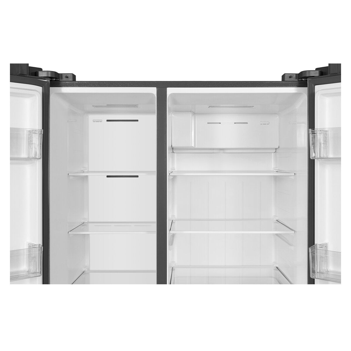 TCL 505L Side by Side Fridge Freezer - Grey with Frost Free Cooling and Digital Touch Display - P525SBC