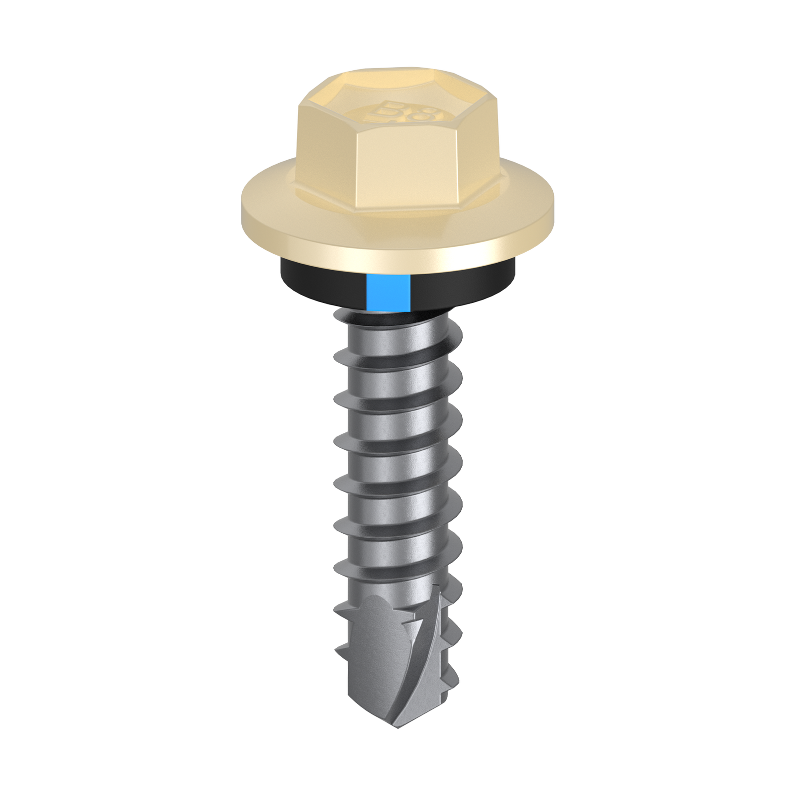Bremick Vortex Plus 6.2 x 25mm Hex Cladding Screws B8 Classic Cream - 100 Pack