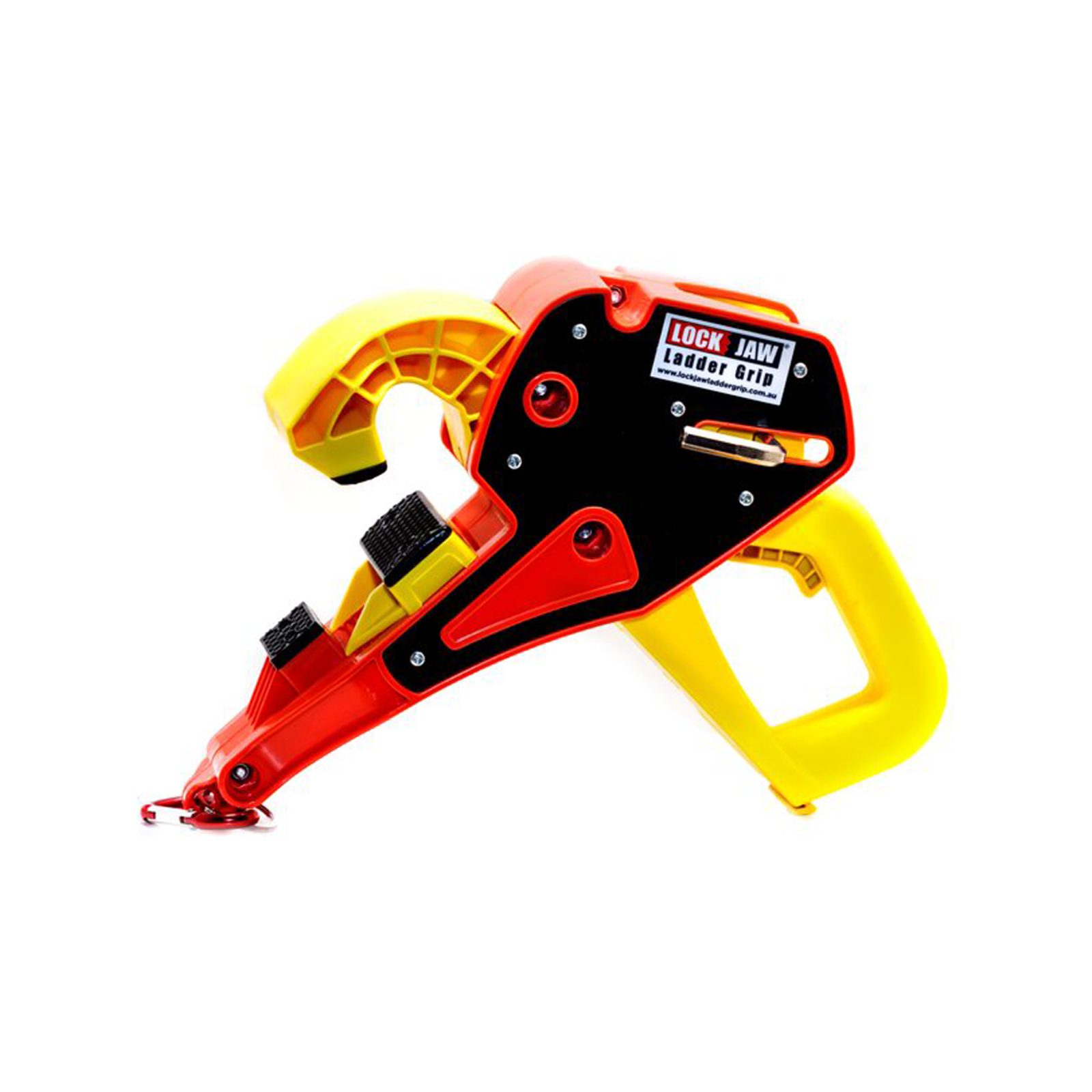Lock Jaw Ladder Grip Safety Device Red & Yellow Nylon