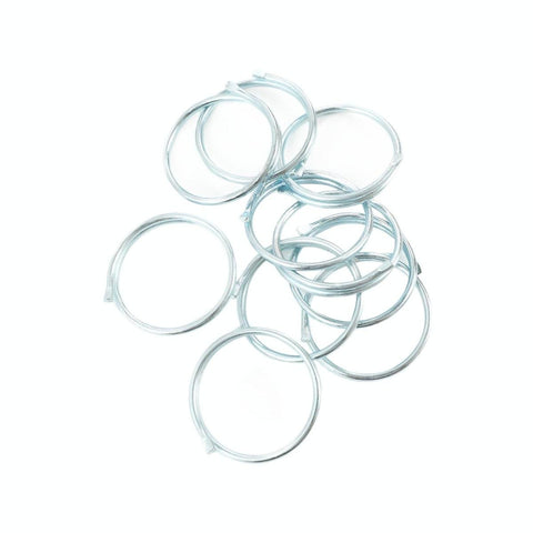 Windoware Curtain Ring - 25mm - Metallic - Zinc - 10 Pack - SuperSaverAU - view 1