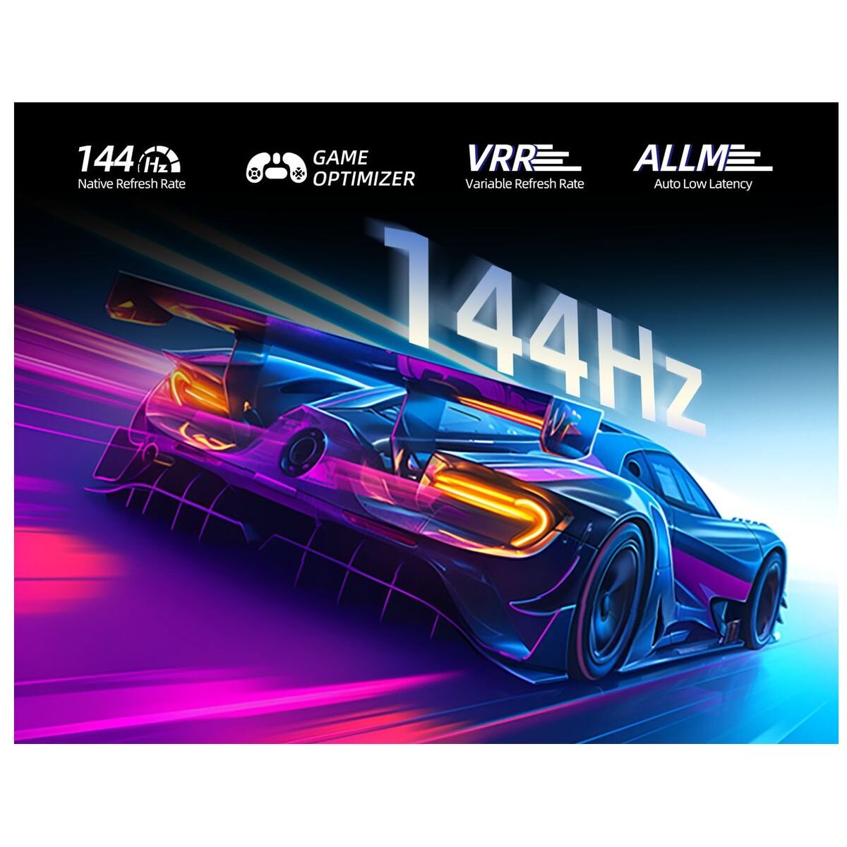 CHiQ 75 Inch 4K QD Mini LED TV - 144Hz Refresh Rate, Dolby Vision IQ, Google TV - 75M810N