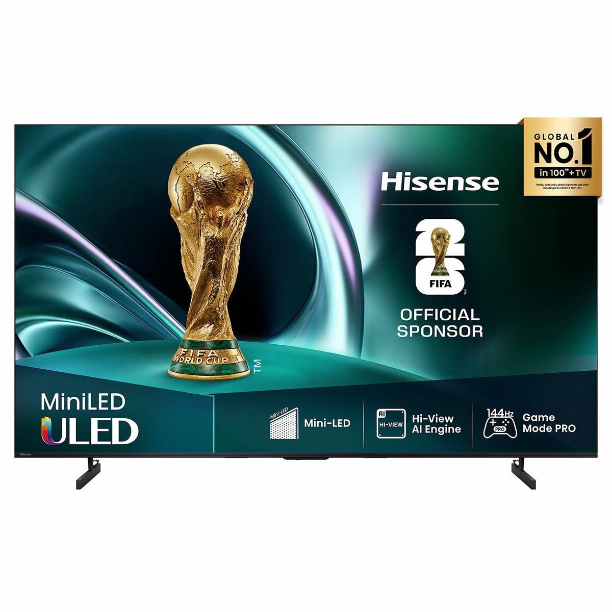 Hisense 75 Inch Mini-LED ULED 4K Smart TV with Dolby Atmos & 144Hz Gaming - SuperSaverAU - view 1
