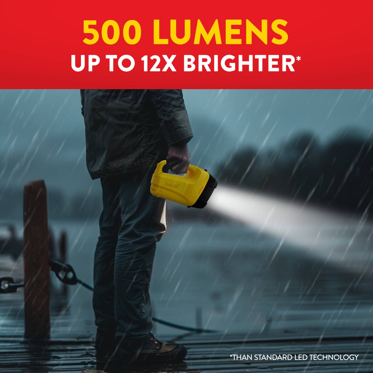 Eveready Dolphin Hybrid Rechargeable Floating LED Lantern 500 Lumen YLLN6V