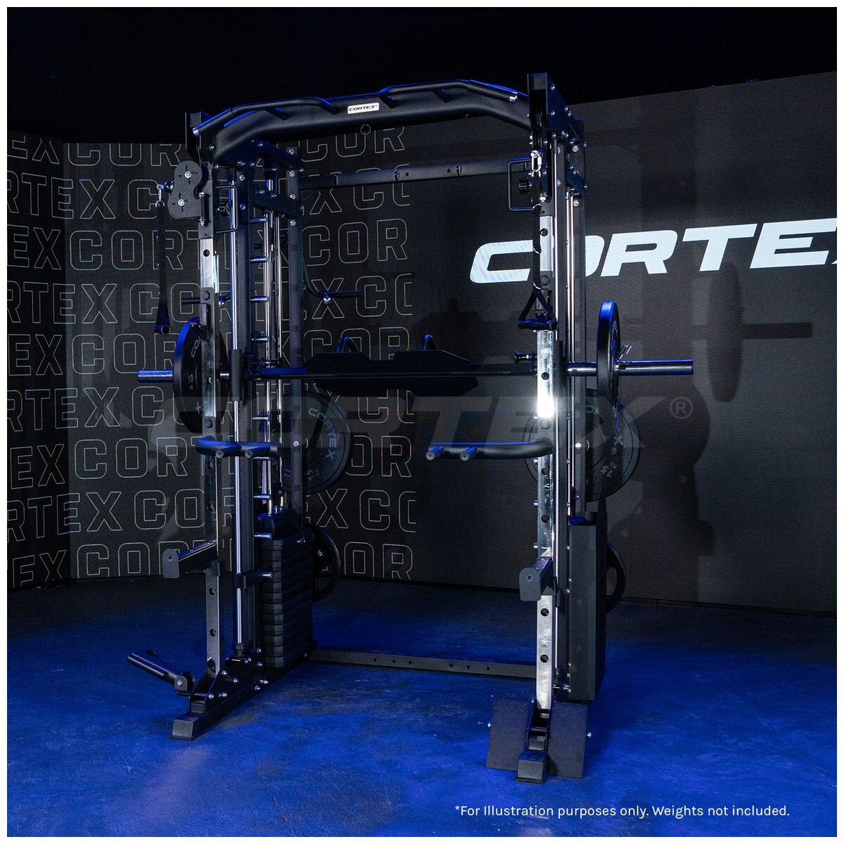 Cortex multi-gym with black finish - 2186mm high, 1513mm wide, 2035mm deep - CSST-SM25