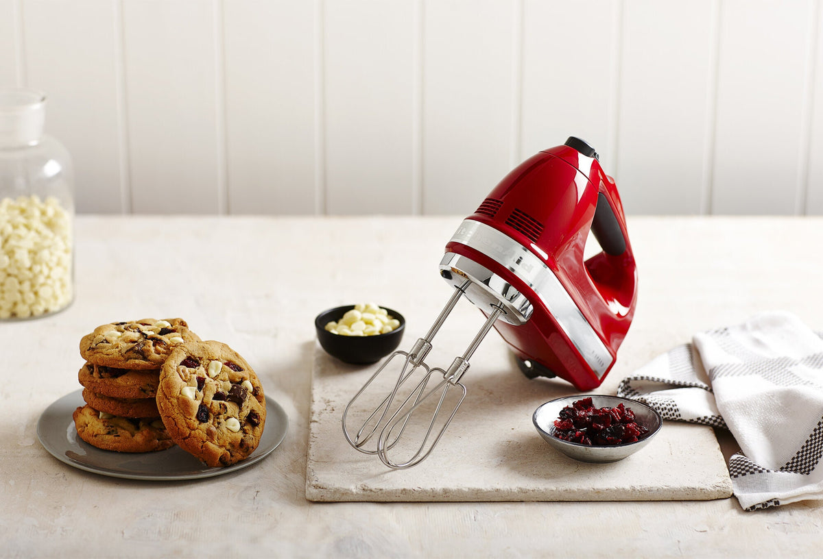 KitchenAid KHM926 Artisan Hand Mixer - 85W, Empire Red, Nine Speeds, Soft Start - 93810