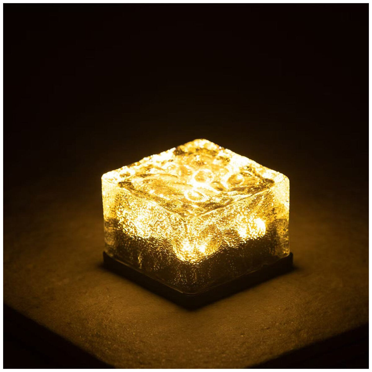 Dais Solar Brick Light 6 Pack Warm, 8 Hours Runtime, Glass Cover, 70mm Size - SuperSaverAU - view 3