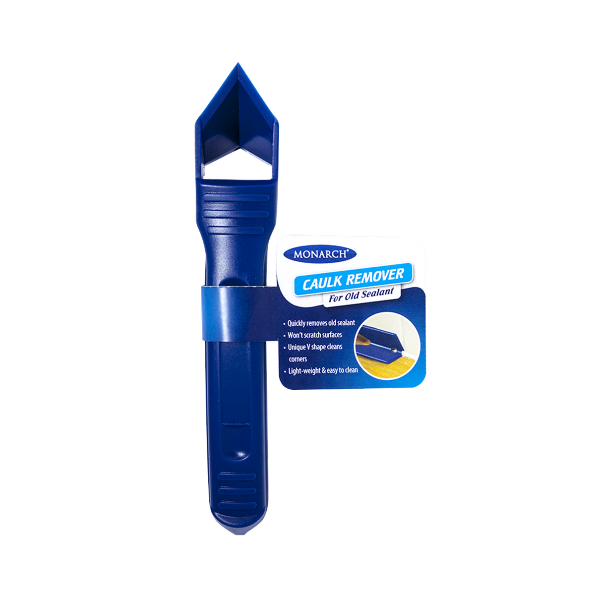 Monarch Blue Caulk and Sealant Remover V-Shape Scraper Tool