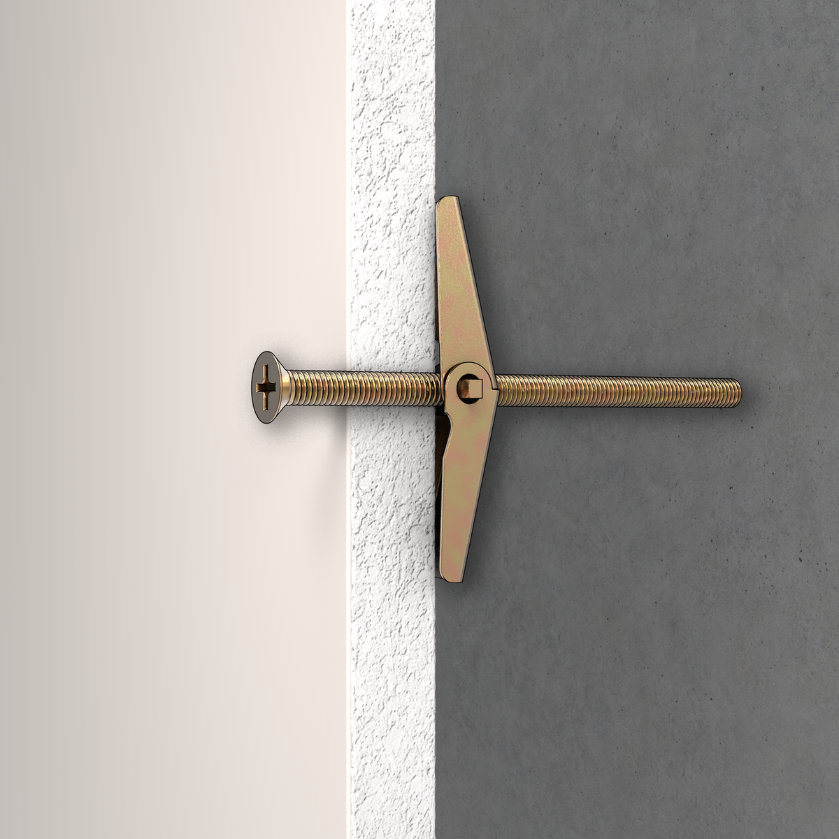 Ramset Spring Toggle - 75mm - Gold Passivated - Flush Fixing - 4 Pack - SuperSaverAU - view 2