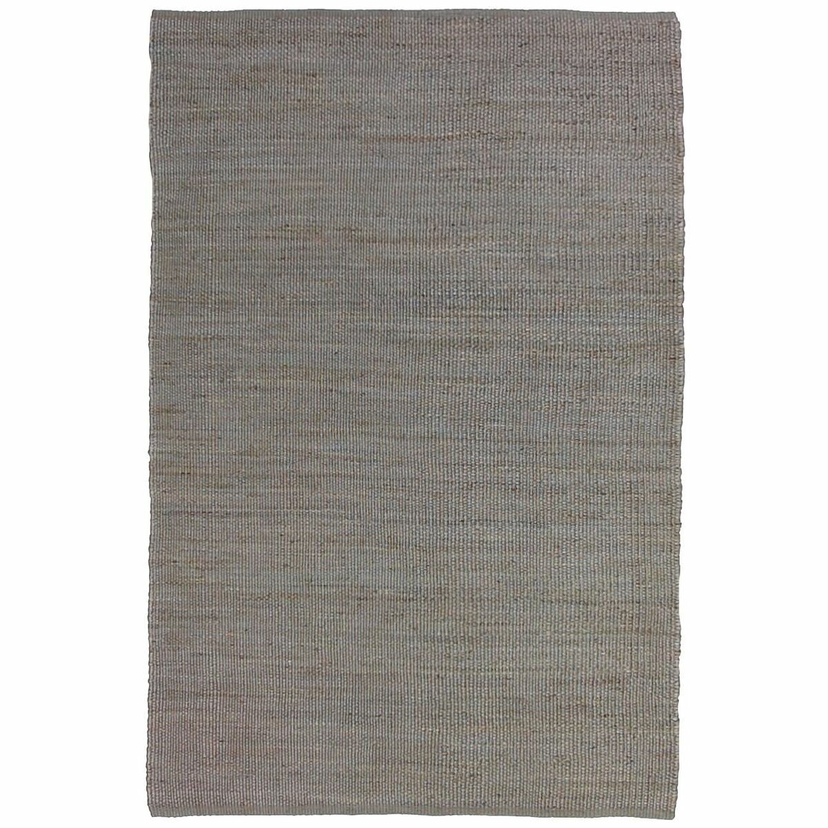 Cadrys Naturals Jute Slate Rug 200x300cm - Handspun Jute Flatweave, 8mm Pile - JUTENS2