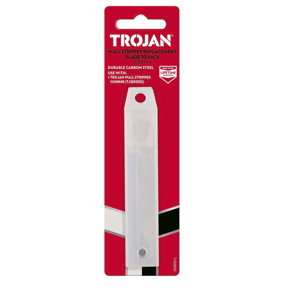 Trojan 100mm Paint Scraper Replacement Blades - 10 Pack