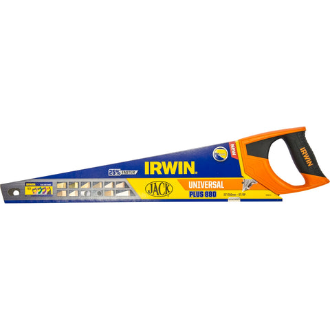 IRWIN Plus 880 Universal Handsaw 8 TPI Black Timber Cutting