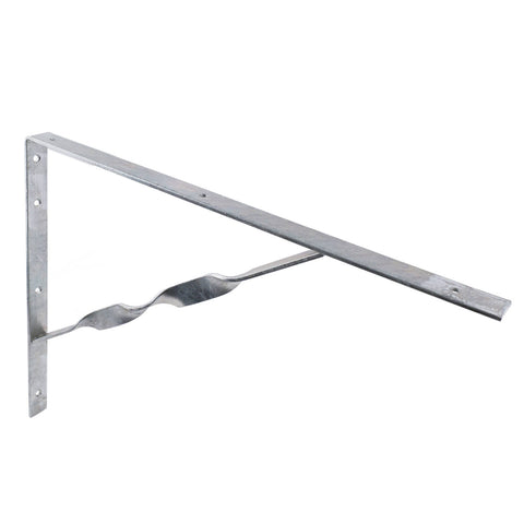 Carinya 500 x 400mm Galvanised Heavy Duty Twisted Stay Bracket, 400kg Capacity