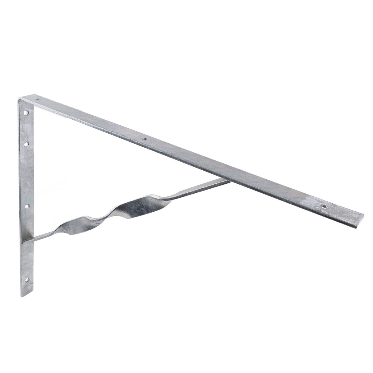 Carinya 500 x 400mm Galvanised Heavy Duty Twisted Stay Bracket, 400kg Capacity