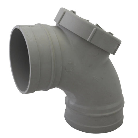 Holman 100mm x 88 Degree Female-Female Rear Access Bend-PVC-Durable - SuperSaverAU - view 1