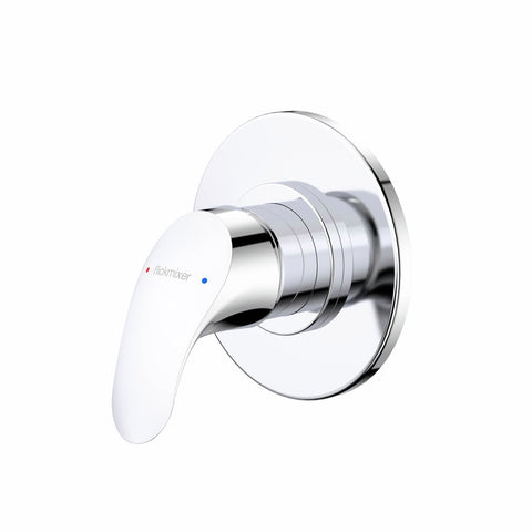 Dorf Flickmixer Bath / Shower Mixer - Chrome Metal, Wall Mount, Ceramic Disc