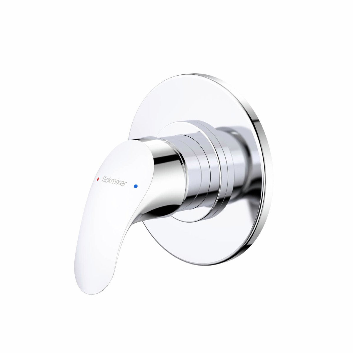 Dorf Flickmixer Bath / Shower Mixer - Chrome Metal, Wall Mount, Ceramic Disc