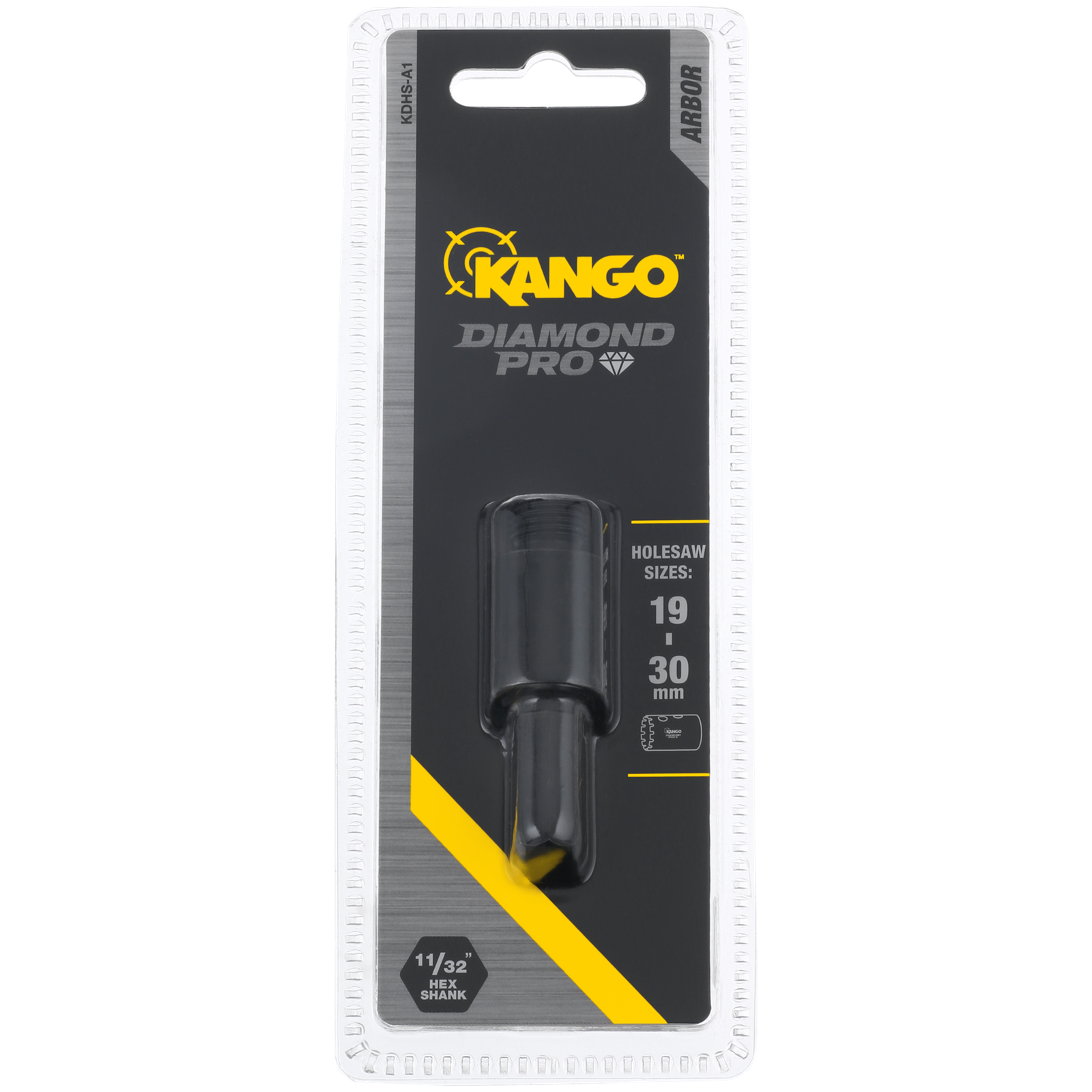 Kango 19 - 30mm Diamond Pro Holesaw Arbors Yellow
