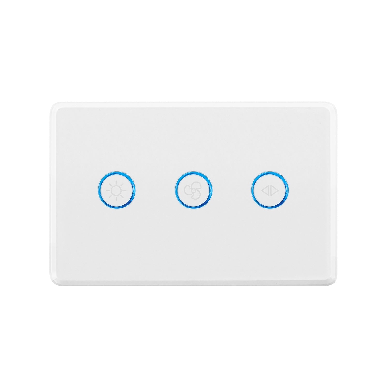 DETA Touch Fan Speed Controller with Light Switch 240V White 6914B