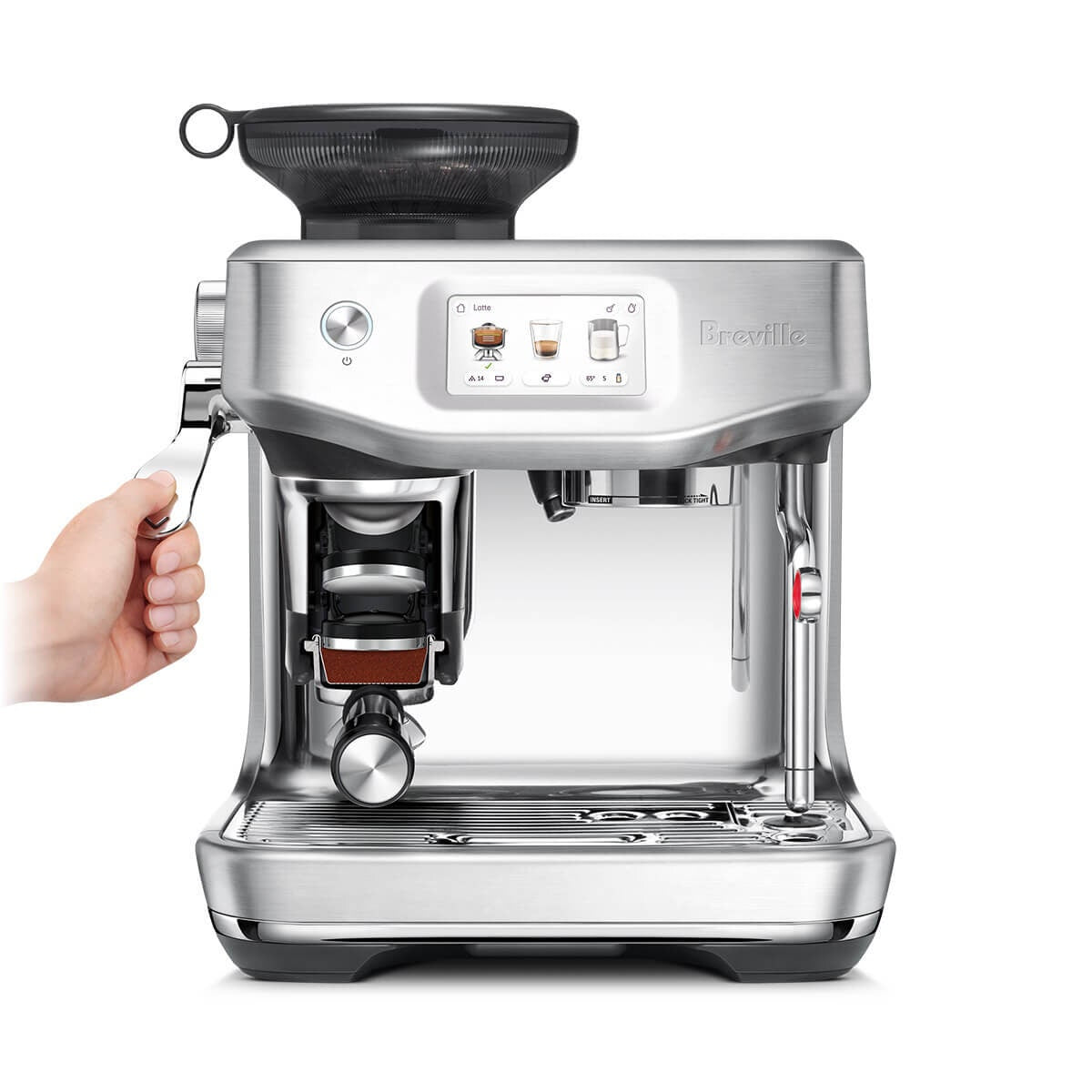 Breville Barista Touch Impress Coffee Machine - 13 Presets, Auto MilQ, Stainless Steel - BES881BSS2IAN2
