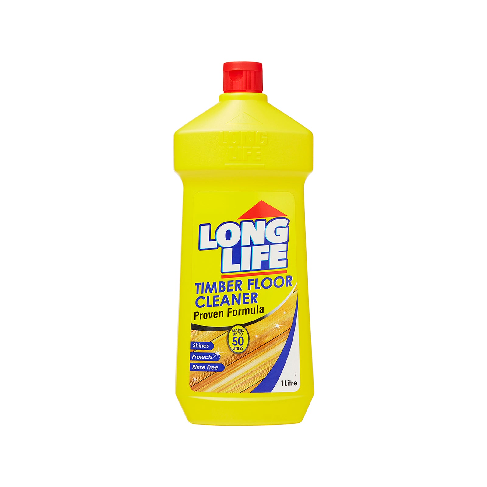 Long Life Timber Floor Cleaner 1L Concentrate - No-Rinse Cleaner for Sealed Timber