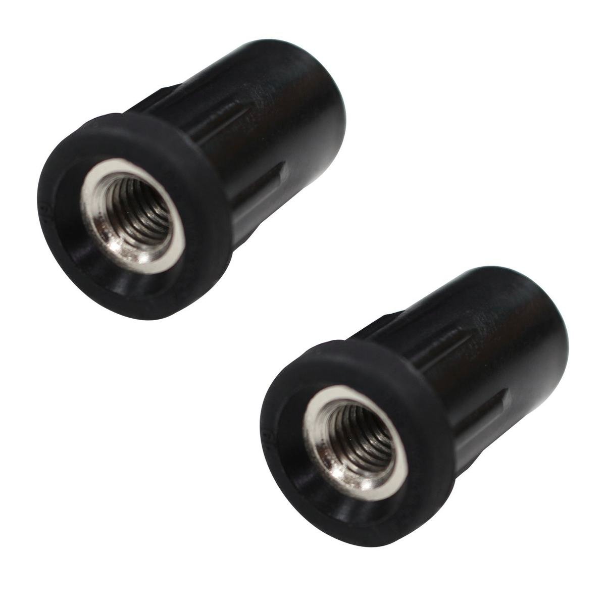 Richmond 19mm M8 Round Threaded Tube Insert - 2 Pack