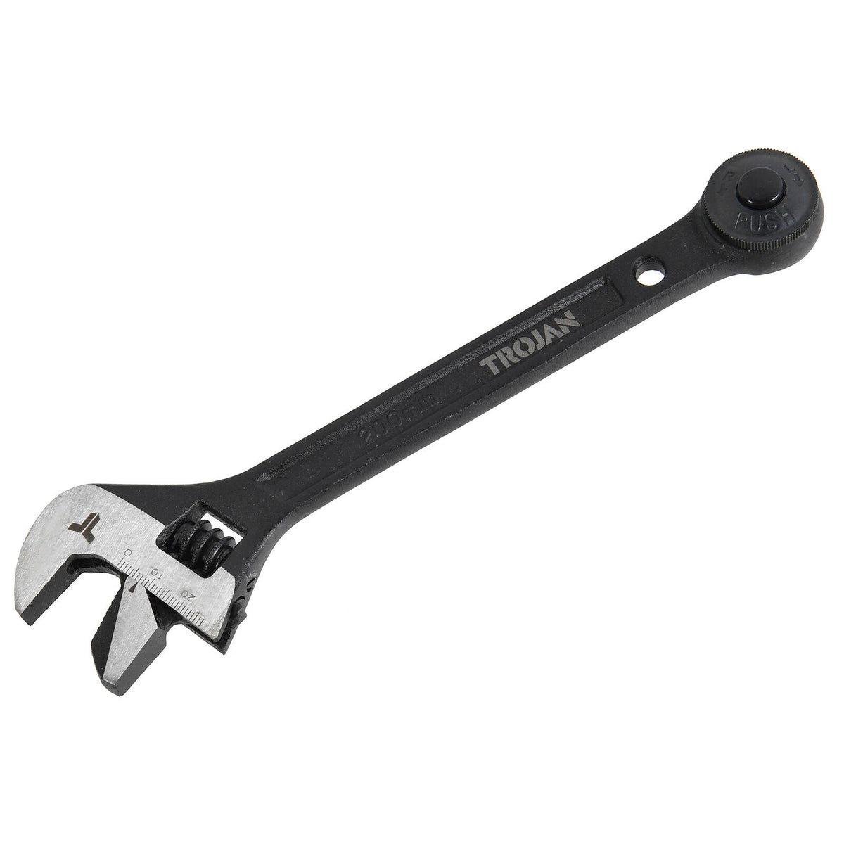 Trojan 11 Piece Ratcheting Wrench Set with Adjustable & Pipe Wrench