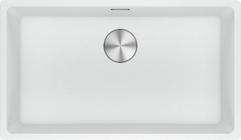 Franke Maris 720mm topmount granite sink - Polar White, hidden overflow - MRG610-72PWB