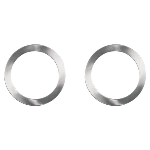 Deta 110mm Twist On Downlight Frames, Brushed Nickel, 2 Pack DET002