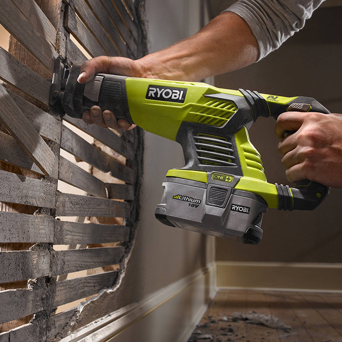 Ryobi 18V ONE+ Compact Reciprocating Saw 4Ah Kit R18RS14A
