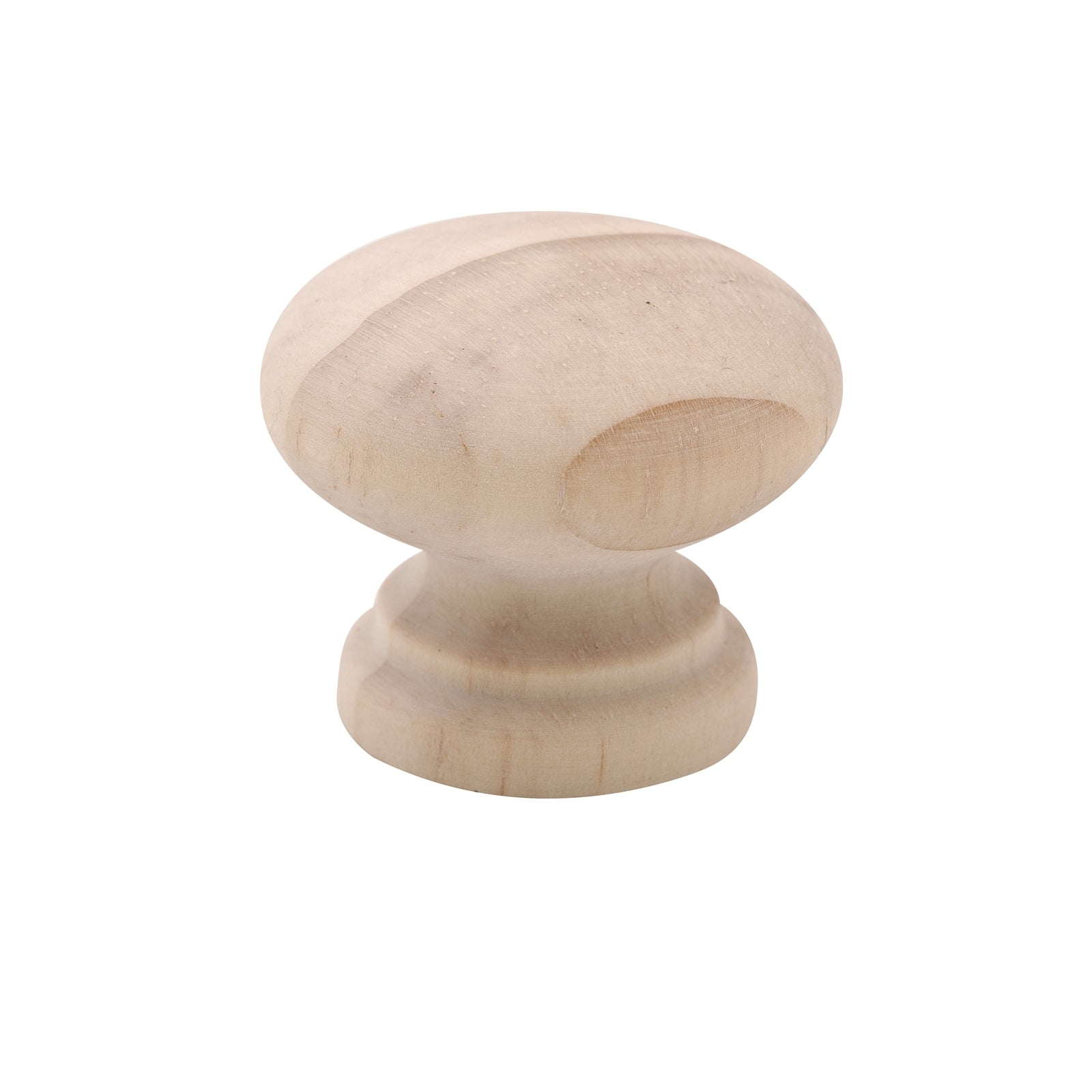 Prestige 45mm Raw Pine Mushroom Knob, Unlacquered Timber Cabinet Drawer Knob
