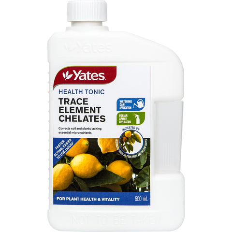 Yates Health Tonic Trace Element Chelates 500ml Liquid - Water Soluble for All Plants