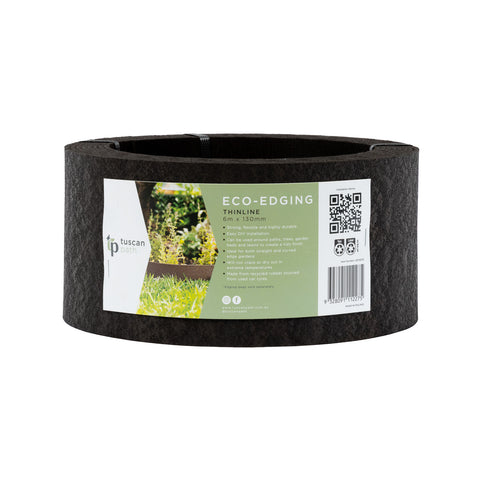 Tuscan Path 6m x 12cm Rubber Thinline Garden Edging
