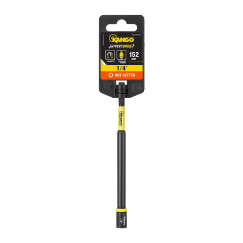 Kango 152mm Hypertorque Magnetic Nut Setter 1/4" - Long Reach Impact Driver Bit