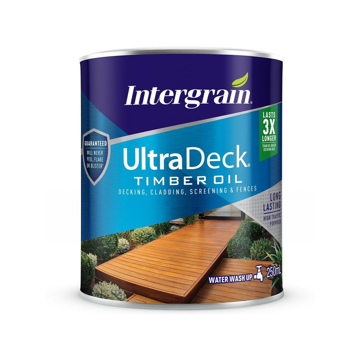 Intergrain 250ml Natural UltraDeck Timber Decking Oil Water Based Matt