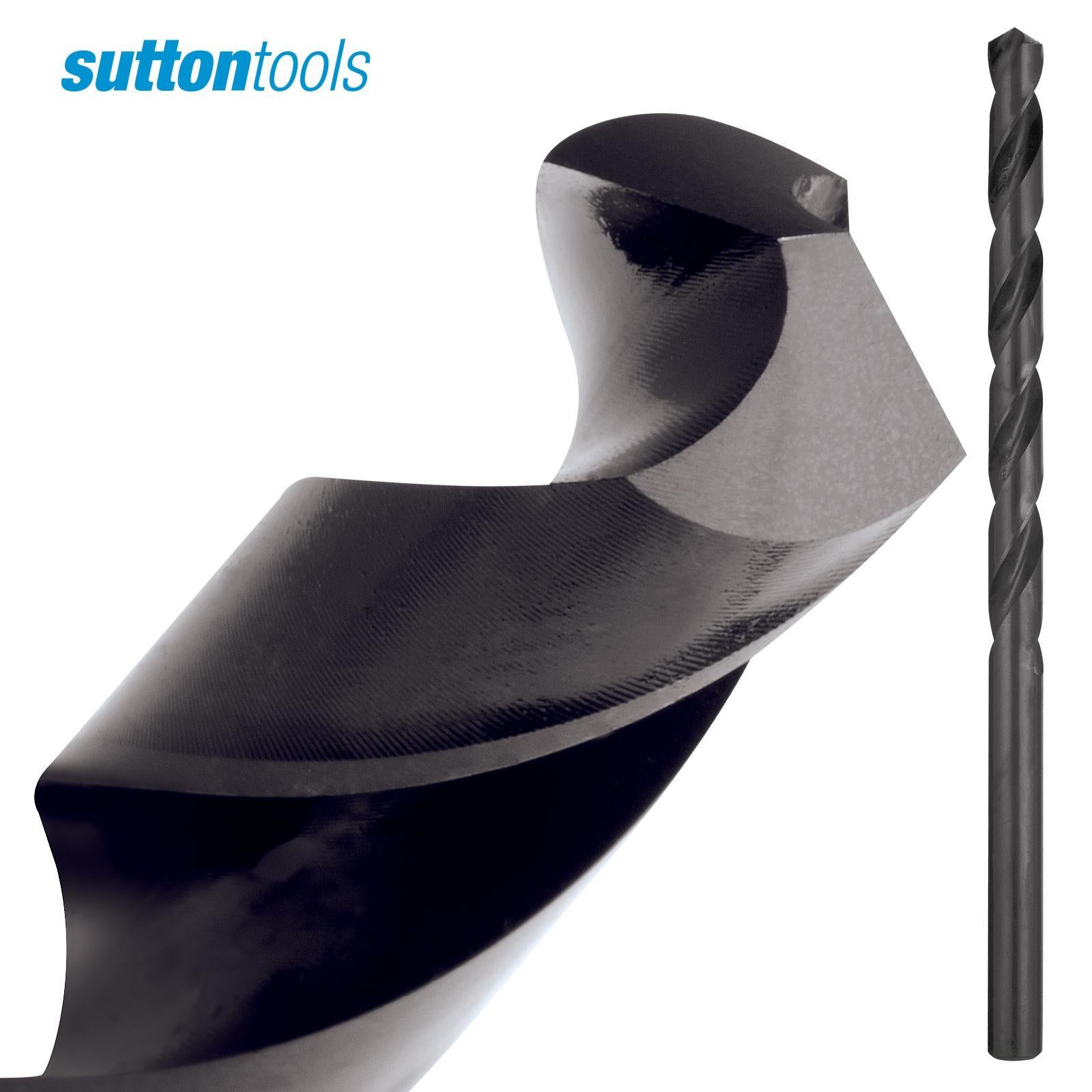 Sutton Tools 1/4" Long Series Jobber Drill Bit, M2 HSS Blue, 95mm Depth