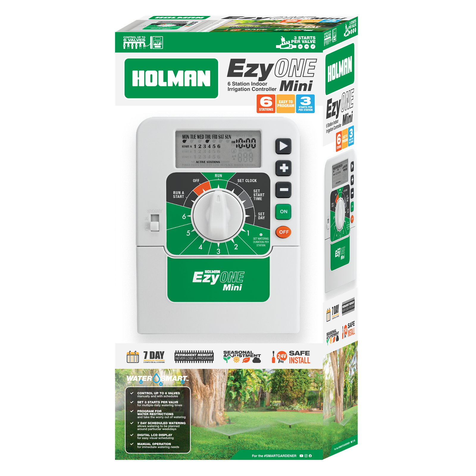 Holman EzyOne Mini 6 Station Irrigation Controller CO1306